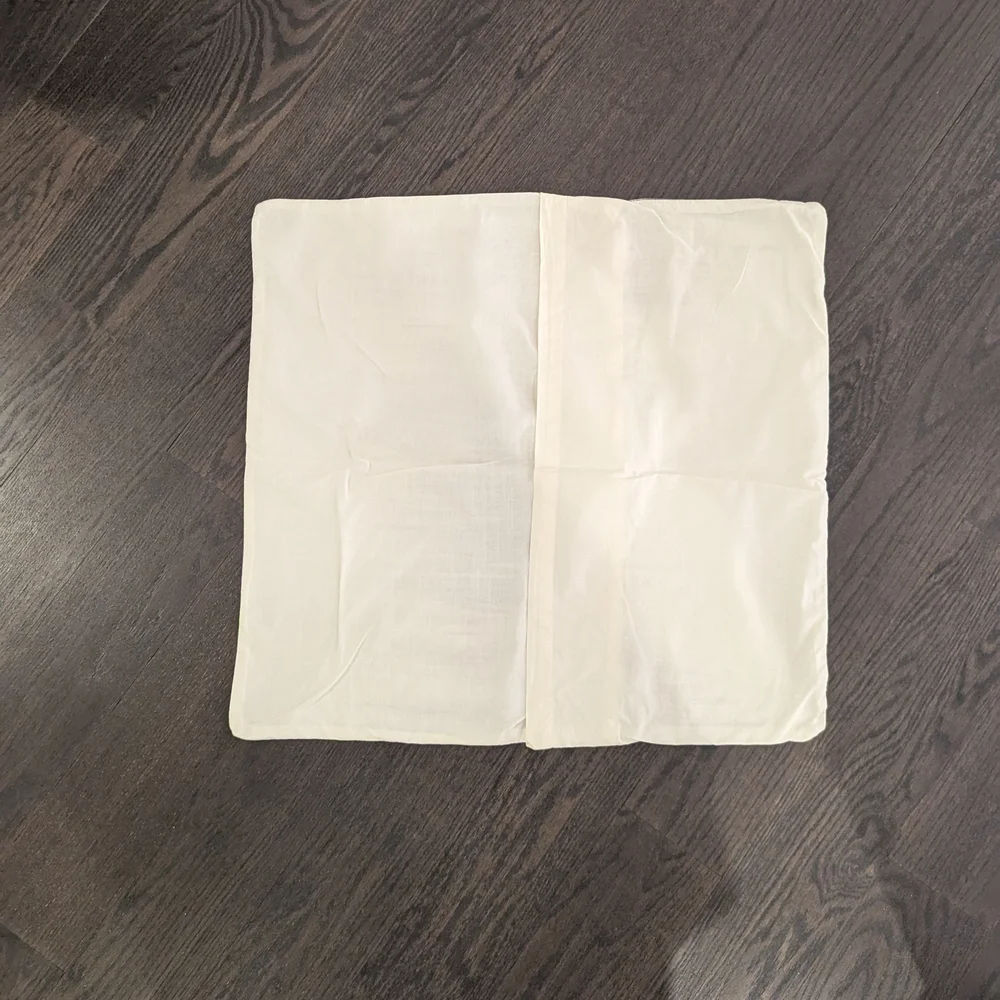 EUC West Elm Cream Beige Abstract Streak Pattern Square Sham Set of 2